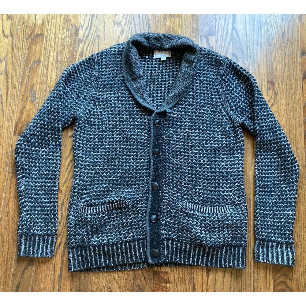Rag & Bone Neiman Marcus Cardigan Sweater Womens Size Large Wool Cotton Gray